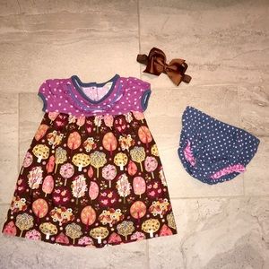 Matilda Jane baby girls dress and bloomers